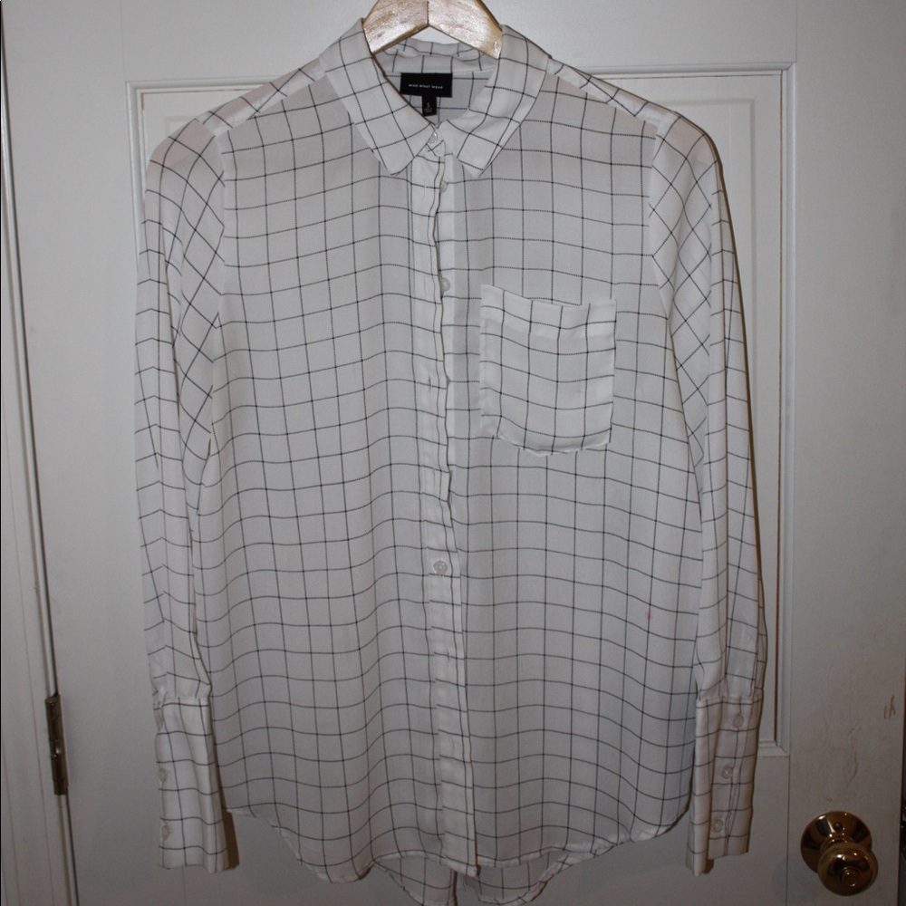 WHO WHAT WEAR button up